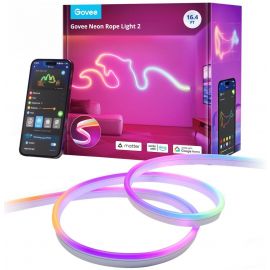 Стрічка світлодіодна розумна Govee H61D3 Neon Rope Light 2, 5м, RGBIC, WI-FI/Bluetooth, білий
