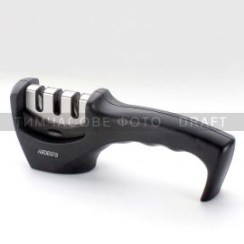 Точилка для ножів Ardesto Gemini, 20.5x5.5x7.5см, вольфрамовий сплав, пластик, чорний