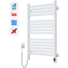 Рушникосушка Navin електрична Авангард Х, 800х480х71мм, Wi-Fi, сталь, білий, ліве підключення