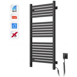 Рушникосушка Navin електрична Авангард Х, 1000х480х71мм, Wi-Fi, сталь, чорний муар, праве підключення