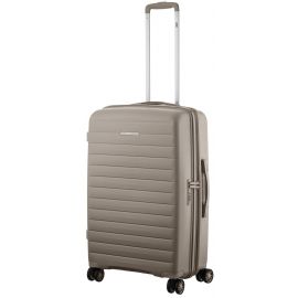 Валіза 2E, Aero, поліпропілен, середня, 63/78 л, TSA, 4 колеса, EXP, сіро-коричневий