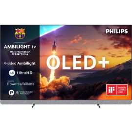 Телевізор 55" Philips OLED+ 4K 144Hz Smart Google TV Black Ambilight Bowers & Wilkins sound