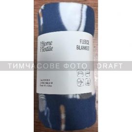 Плед ARDESTO Fleece 130x160см, 100% поліестер, котики, синій