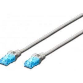 Патч-корд 2E CAT 5e, UTP, 0.50м, 26AWG, RJ45, 7/0.16, Cu, LSZH, сірий