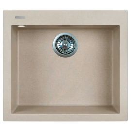 Мийка кухонна Adamant Univer, штучний камінь, квадрат, без крила, 560х500х200мм, чаша - 1, врізна, Avena