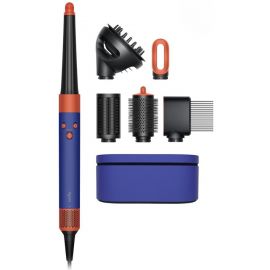 Стайлер Dyson Airwrap I.D. HS08 Curly+Coily Complete Long Vinca Blue/Topaz, 1300Вт, темп.режимів-3, насадок-6, кейс, кераміка, синьо-мідний