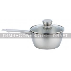 Ківш зі скляною кришкою ARDESTO Gemini Lucca, 1.6л, нержавіюча сталь