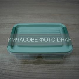 Контейнер двосекційний для зберігання харчових продуктів ARDESTO Fresh 2х0.25л, пластик, прямокутна, зелений