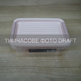Контейнер для зберігання харчових продуктів ARDESTO Fresh 0.52л, пластик, прямокутна, рожевий