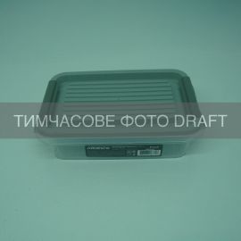 Контейнер для зберігання харчових продуктів ARDESTO Fresh 0.52л, пластик, прямокутна, сірий