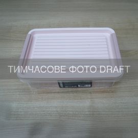 Контейнер для зберігання харчових продуктів ARDESTO Fresh 1.8л, пластик, прямокутна, рожевий