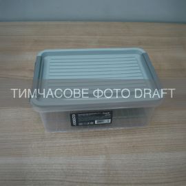 Контейнер для зберігання харчових продуктів ARDESTO Fresh 2.8л, пластик, прямокутна, сірий