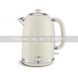 Електрочайник ARDESTO 1.8л, Strix, метал, бежевий глянцевий