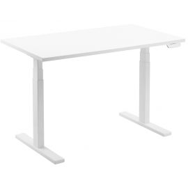 Стіл комп'ютерний 2E CE150W-MOTORIZED, регулювання висоти, електропривід 220В, 62/128x150х75cm, білий