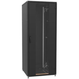Шафа ZPAS 19", 42U, SZB IT, передні скляні двері, 800x1000 мм, максимально 1500кг, чорна