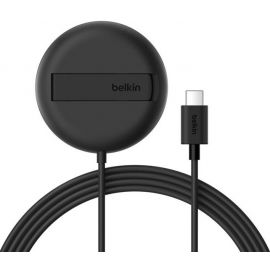 Зарядний пристрій бездротовий Belkin UltraCharge Magnetic Kickstand 15Вт, чорний