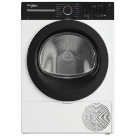 Сушильна машина Whirlpool тепловий насос, 7кг, A+++, 54,3см, дисплей, інвертор, люк чорний, білий