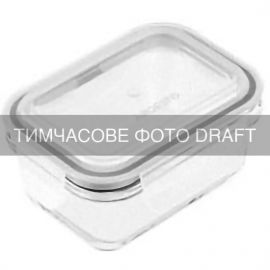 Контейнер для зберігання харчових продуктів ARDESTO Gemini 2.26л, боросилікатне скло, пластик, прямокутний, прозорий