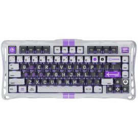Клавіатура механічна GravaStar Mercury V75 80keys, Magnetic Jade Pro, 8K, USB-A, RGB, Mecha Gray