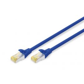 Патч-корд DIGITUS CAT 6a S-FTP, 0,25м, AWG 26/7, Cu, LSZH, синій