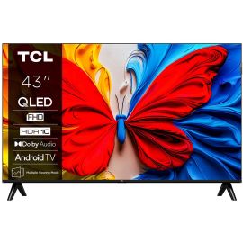 Телевізор 43" TCL QLED FHD 60Hz Smart Android TV Black