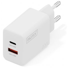Зарядний пристрій DIGITUS 1хUSB-C, 1хUSB-A, 20W