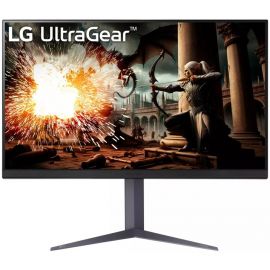Монітор LG 31.5" 32GS75Q-B 2xHDMI, DP, Audio, IPS, 2560x1440, 180Hz, 1ms, sRGB 99%, G-SYNC, FreeSync, Pivot, HDR400