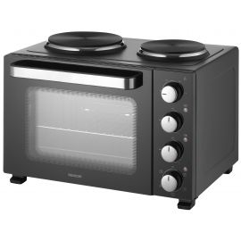 Піч електрична Sencor, 35л, 1500Вт, механіч., гриль, конвенція, 2 конф.зверху, підсвітка всередині, чорна