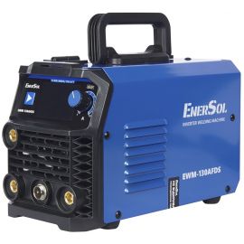 Зварювальний напівавтомат інверторний EnerSol EWM-130AFDS (дріт 0.8мм + електрод 4мм) 20-160А 5.1кВт 160-260В 5.49кг