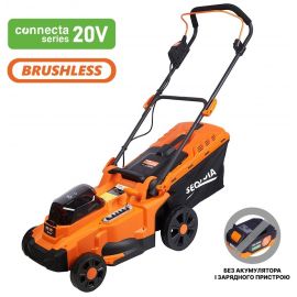Газонокосарка акумуляторна SEQUOIA SBL4037B-E2W 40В(20В+20В) 37см 35л 25-75мм 11.65кг без АКБ та ЗП