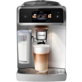 Кавомашина Philips Series 8000 Cafe Aromis, 1.9л, зерно+мелена, автомат.капуч, дисплей, авторецептів -54, срібни