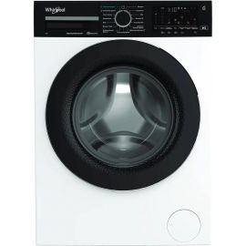 Пральна машина Whirlpool фронтальна, 7кг, 1400, A, 49.6см, дисплей, пара, інвертор, люк чорний, білий