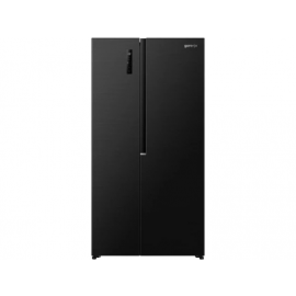 Холодильник SBS Gorenje, 179х62х92см, 2 двері, 345(186)л, А+, NF+, Інв., Зона св-ті, Зовн. Диспл, чорний