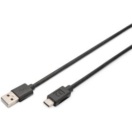 Кабель DIGITUS USB-A > USB-C заряджання/синхронізації, USB 2.0, M/M, 3м, чорний