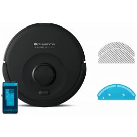Робот-пилосос Rowenta миючий X-Plorer Serie 85, 6000ПаВт, h=9.7см, 0.26л, конт пил -0.29л, автон. робота до 270хв, чорний