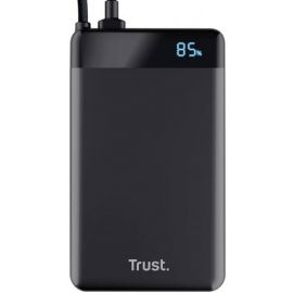 Акумулятор портативний літій-іонний power bank Trust Fiera, 10000мА·год, 2хUSB-C, 20W, PD/QC 3.0, чорний
