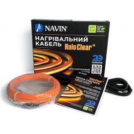 Кабель нагрівальний Navin HaloClear 18/260 двожильний для систем опалення 1.7м кв, 14.4м 260Вт 230В