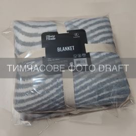 Плед ARDESTO Leonardo 150х200см, 50% бавовна, 30% поліестер, 20% акрил, хвиля, сірий
