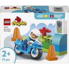 Конструктор LEGO DUPLO Town Синій поліцейський мотоцикл