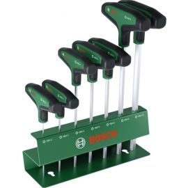 Викрутки шестигранні Bosch HEX 2-10мм Т-подібне руків'я набір 7шт