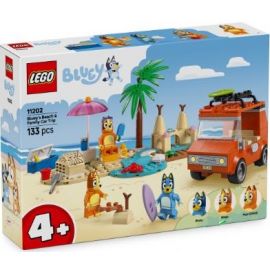 Конструктор LEGO Bluey Пляж і сімейна поїздка на автомобілі Блуї