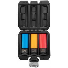 Набір торцевих насадок Neo Tools 1/2", 17,19,21мм 3шт