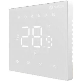 Терморегулятор Navin WT410W-3А 5...35 °C для котлів опалення електронний Wi-Fi Tuya, Smart Life провідне підключення 230В білий