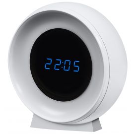 Світильник нічник з акумулятором OSRAM NIGHTLUX CLOCK 0.3Вт 3000/4000/6500К 5Лм 1000мА•год годинник USB-A > microUSB білий