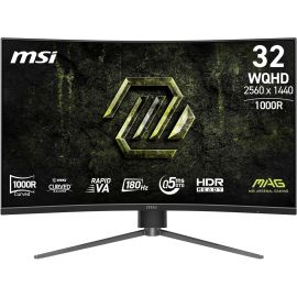 Монітор MSI 31.5" MAG 325CQPF-E18 2xHDMI, DP, Audio, VA, 2560x1440, 180Hz, 0.5ms, sRGB 111%, CURVED, AdaptiveSync, HAS