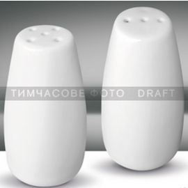 Набір для солі та перцю ARDESTO, 2 предмети, порцеляна, білий