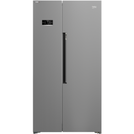 Холодильник Beko SBS, 179x91x71, xолод.відд.-368л, мороз.відд.-190л, 2дв., E, NF, дисплей, нерж