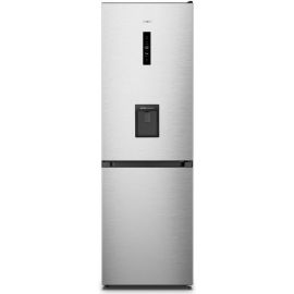 Холодильник Gorenje з нижн. мороз. камерою, 186х59х60см, 2 дв., Х- 207л, М- 97л, A+, NoFrost Plus, Fresh zone, дозатор для води, нерж