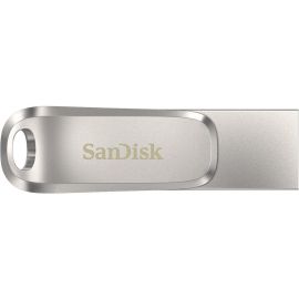 Накопичувач SanDisk  512GB USB 3.1 Type-A + Type-C Dual Drive Luxe Срібний