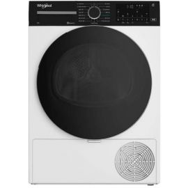 Сушильна машина Whirlpool тепловий насос, 8кг, A+++, 60см, дисплей, люк чорний, білий